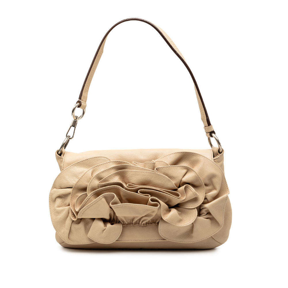 Pre-Loved Saint Laurent Leather Nadja Rose Flap Bag - Picture 1 of 9